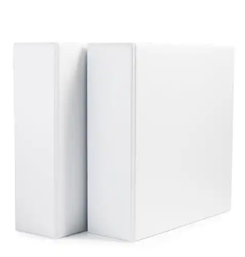 Amazon Basics 3 Ring Binders, 3 Inch, 2 Pack, D-Ring Organizer for School, Home Office, White