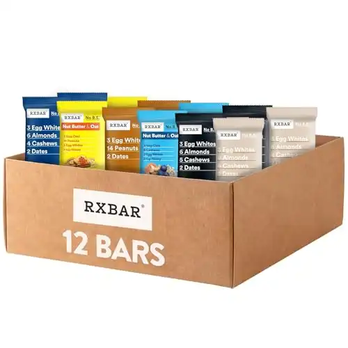 RXBAR Protein Bars Variety Pack (12 Bars)