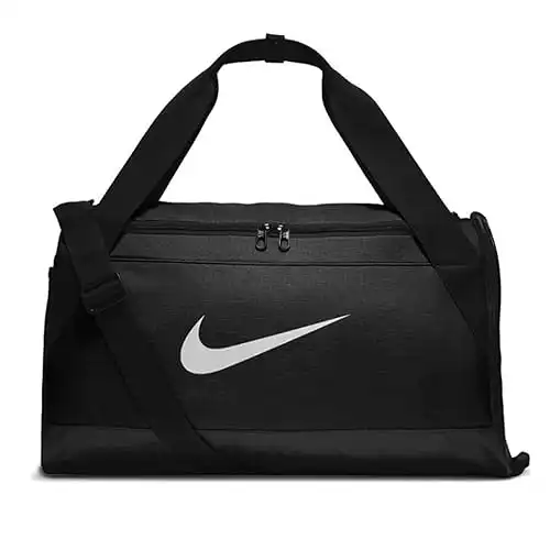 NIKE Brasilia Training Duffel Bag, Black/White