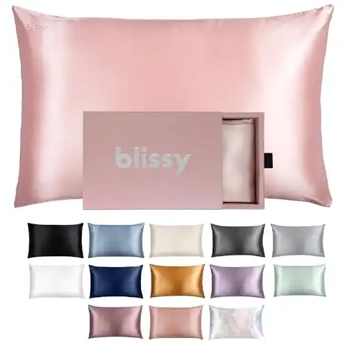 Blissy Silk Pillowcase - 100% Pure Mulberry Silk