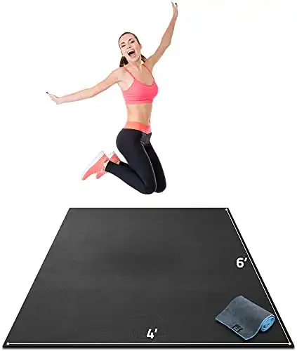 Gorilla Mats Premium Large Exercise Mat 6' x 4' x 1/4"