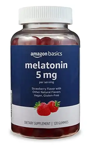 Amazon Basics Melatonin 5mg, 120 Gummies