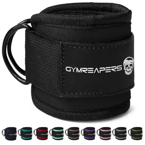 Gymreapers Ankle Straps (Pair) For Cable Machine Kickbacks