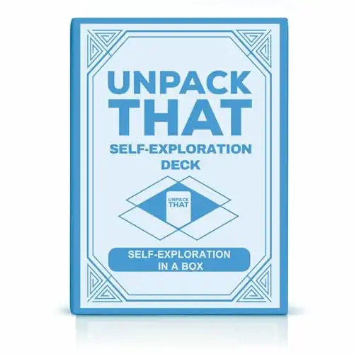 UNPACK THAT Self-Exploration Card Deck Personal Growth Cards - 100 Deep Questions for Self-Discovery